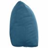 vidaXL Coussin de Dos Bleu 45 x 20 x 35 cm Tissu en velours c&ocirc;tel&eacute;