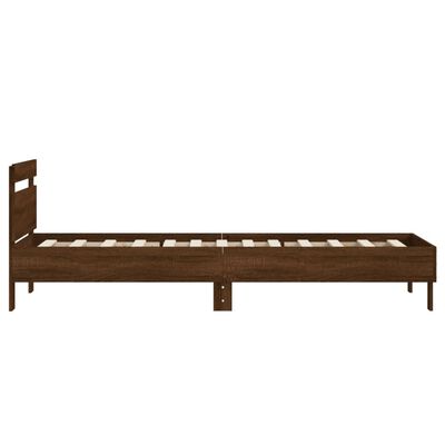 vidaXL Cadre de lit sans matelas avec tête de lit 75x190 cm