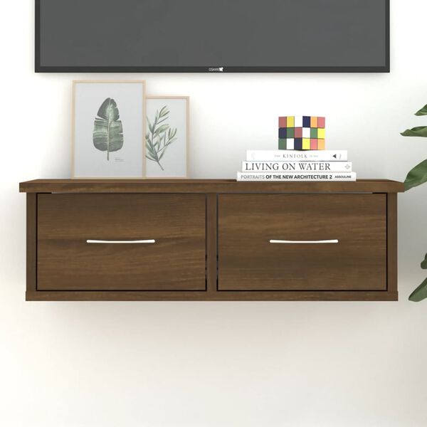 vidaXL Armoire murale Ch&ecirc;ne marron 60x26x18,5 cm Bois d'ing&eacute;nierie