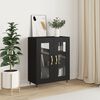 vidaXL Buffet noir 69,5x34x90 cm bois d'ing&eacute;nierie