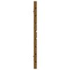 vidaXL T&ecirc;te de lit murale Marron miel 206x3x63 cm Bois massif de pin