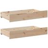 vidaXL Lit de jour avec tiroirs sans matelas 80x200 cm bois massif