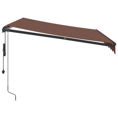 vidaXL Auvent rétractable automatique marron 300x250 cm