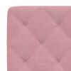 vidaXL Cadre de lit sans matelas rose 100x200 cm velours