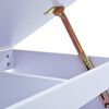 vidaXL Bureau pour enfants Inclinable Blanc