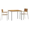 vidaXL Ensemble de repas ext&eacute;rieur 3 pc 90 x 90 x 75 cm