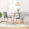 vidaXL Chaises &agrave; manger lot de 2 gris clair tissu