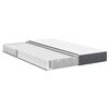 vidaXL Matelas de Lit avec matelas Gris 140 x 200 cm tissu