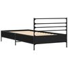 vidaXL Cadre de lit sans matelas noir 100x200 cm