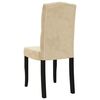 vidaXL Chaises &agrave; manger lot de 6 cr&egrave;me velours