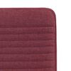 vidaXL Chaises &agrave; manger lot de 4 rouge bordeaux tissu