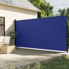 vidaXL Auvent lat&eacute;ral r&eacute;tractable bleu 220x500 cm