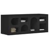 vidaXL Meuble TV Noir 100 x 35 x 40 cm Bois d'ing&eacute;nierie