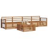 vidaXL Ensemble de canap&eacute;s d'ext&eacute;rieur 5 pcs Naturel