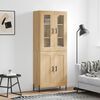vidaXL Buffet haut Ch&ecirc;ne sonoma 69,5x34x180 cm Bois d'ing&eacute;nierie