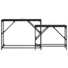 vidaXL Table console 2 pcs Ch&ecirc;ne noir 100 x 28 x 75 cm