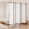 vidaXL Cloison de s&eacute;paration 6 panneaux Blanc 240x220 cm Tissu