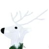vidaXL Rennes LED 5 pcs Blanc tissu