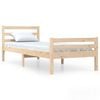 vidaXL Cadre de lit sans matelas bois massif 100x200 cm