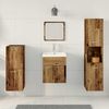 vidaXL Ensemble de mobilier de salle de bain 4 pcs Bois Ancien
