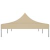 vidaXL Toit de tente de réception 6x3 m Beige 270 g/m²