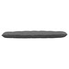 vidaXL Coussin de Dos Gris fonc&eacute; 180 x 50 cm Tissu en microfibre