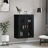 vidaXL Armoire murale noir 69,5x34x90 cm