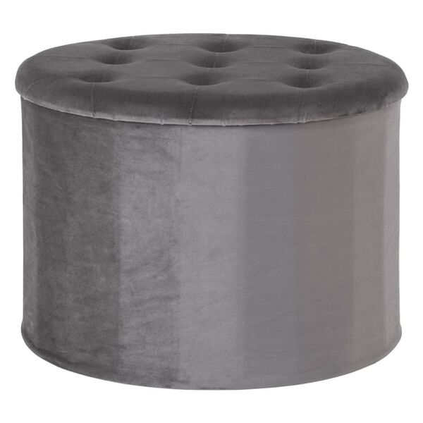 House Nordic Pouf Arya avec rangement Gris fonc&eacute;