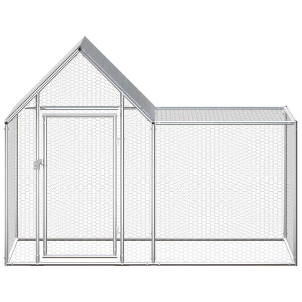 vidaXL Poulailler 2 x 1 x 1,5 m Acier galvanisé