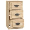 vidaXL Buffet ch&ecirc;ne sonoma 36x35,5x67,5 cm bois d'ing&eacute;nierie