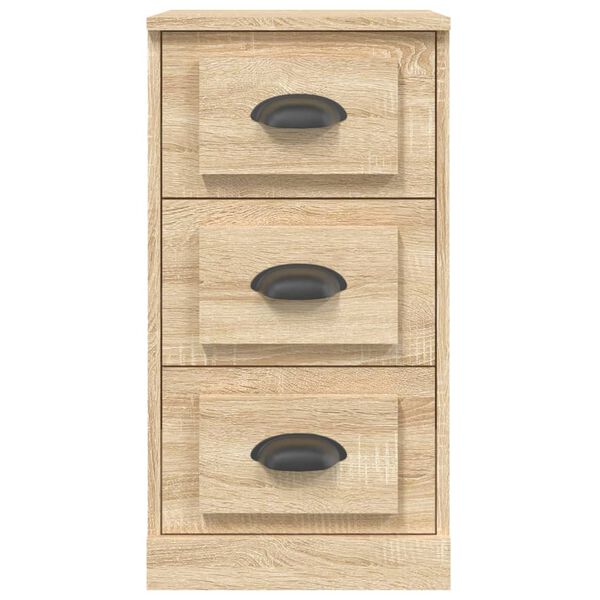 vidaXL Buffet ch&ecirc;ne sonoma 36x35,5x67,5 cm bois d'ing&eacute;nierie