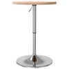 vidaXL Table de bar &Oslash;50x90,5 cm bois massif de ch&ecirc;ne