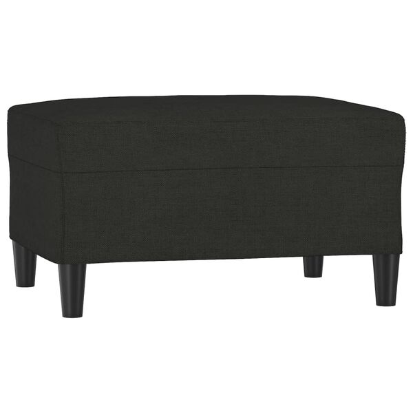 vidaXL Repose-pied Noir 70x55x41 cm Tissu