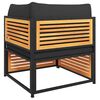 vidaXL Salon de jardin avec coussins 6 pcs bois d'acacia solide