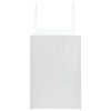 vidaXL Sacs en papier 250 pcs avec poign&eacute;es blanc 32x17x25 cm