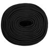 vidaXL Corde de bateau Noir complet 6 mm 250 m polypropyl&egrave;ne