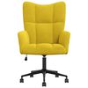 vidaXL Chaise de relaxation Jaune moutarde Velours
