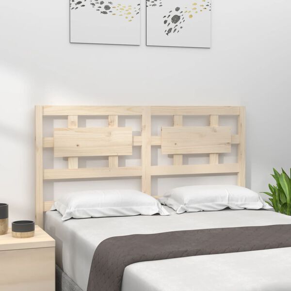vidaXL T&ecirc;te de lit 125,5x4x100 cm Bois massif de pin