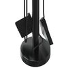 vidaXL Ensemble d'ustensiles de chemin&eacute;e 5 pi&egrave;ces 18 x 56 cm Acier