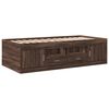 vidaXL Lit de jour avec tiroirs sans matelas ch&ecirc;ne marron 100x200 cm