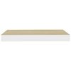 vidaXL &Eacute;tag&egrave;re murale flottante Ch&ecirc;ne et blanc 40x23x3,8 cm MDF