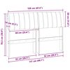 vidaXL T&ecirc;te de lit capitonn&eacute;e Gris clair 120 cm Pin massif