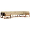 vidaXL Ensemble de canap&eacute;s d'ext&eacute;rieur 7 pc Naturel et Beige