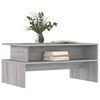 vidaXL Table basse sonoma gris 90x55x42,5 cm bois d'ingénierie