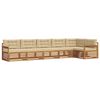 vidaXL Ensemble de canap&eacute;s d'ext&eacute;rieur 6 pcs Naturel et Beige