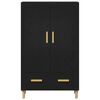 vidaXL Haut Armoire Chêne noir 70 x 31 x 115 cm Bois d'ingénierie