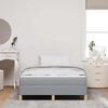 vidaXL Lit &agrave; ressorts avec matelas Gris clair 120 x 200 cm tissu