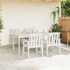 vidaXL Chaise de jardin. 4 pcs Blanc 65.5 x 55.5 x 88cm Plastique