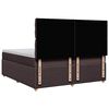 vidaXL Sommier &agrave; lattes de lit avec matelas Marron fonc&eacute; 200x200 cm