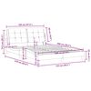 vidaXL Cadre de lit sans matelas Zadar blanc 120x200 cm similicuir